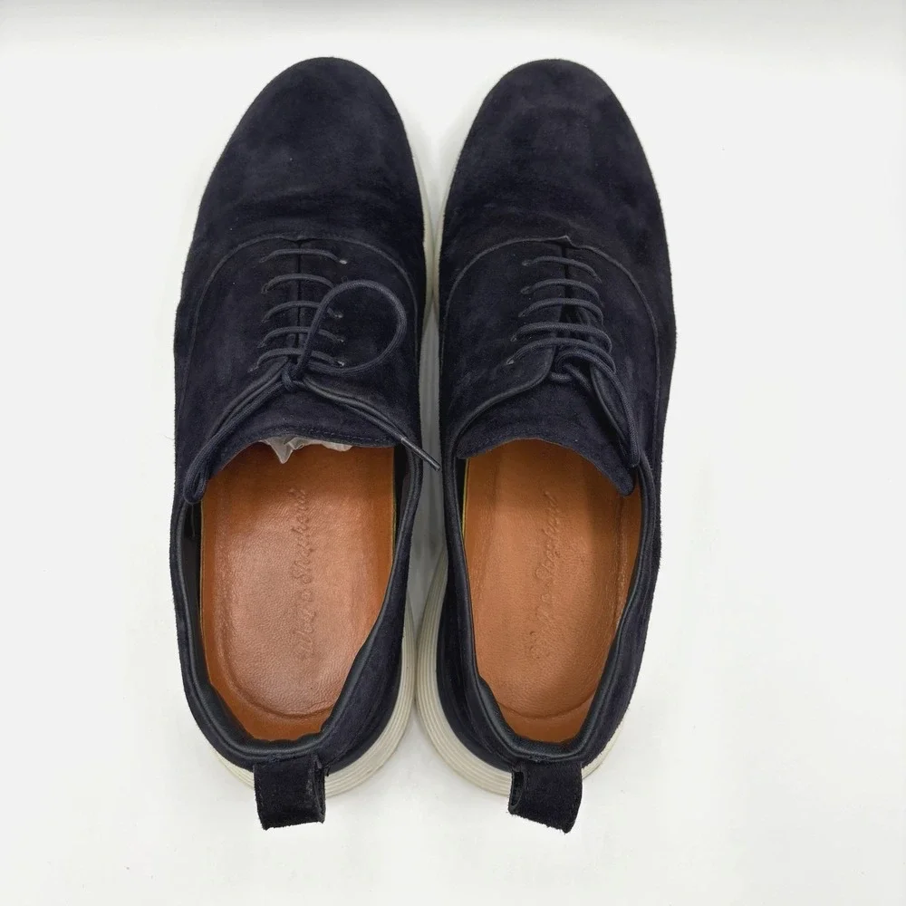 WOLF &‎ SHEPHERD Crossover Longwing Shoes Men's 9 Blue Suede Oxford